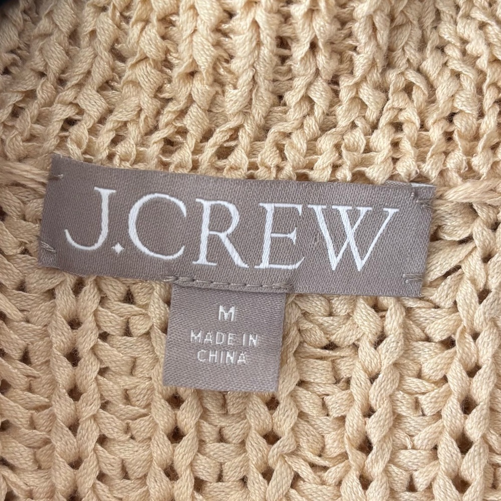 J. Crew Cream Knit Sailor Collar Cardigan with Black Trim - Picture 3 of 9